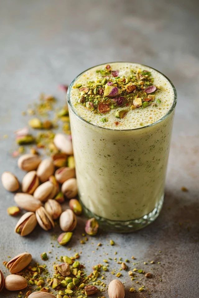 طرز تهیه اسموتی چاق کننده با پسته